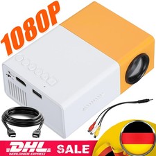 Beamer LED 1080P HD Heimkino Projektor Kino Handy Mini Heimprojektor Tragbarer -