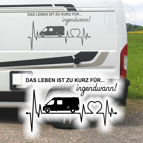 Herzschlag camper 110x66cm - herzschlag,