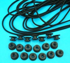 20 x Abdeckplane Kunststoffrolle Stollen & 10m 5mm Gummiseil für Anhängerplane