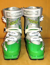 Tourenski-Schuh Stiefel Scarpa hellgrün silber Größe 23,0/25,0