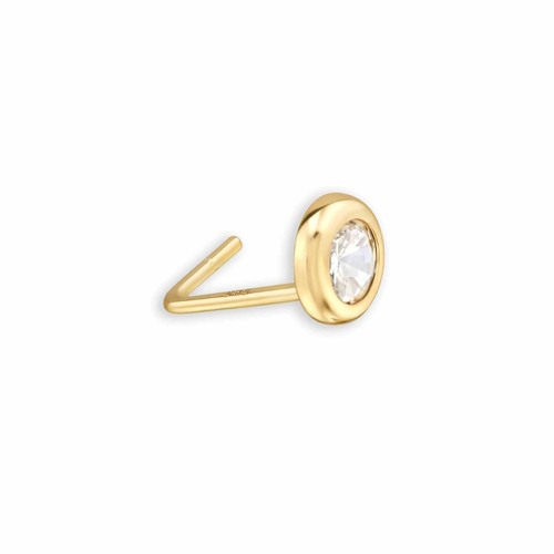 14k gold nasenstecker 3mm - gold,