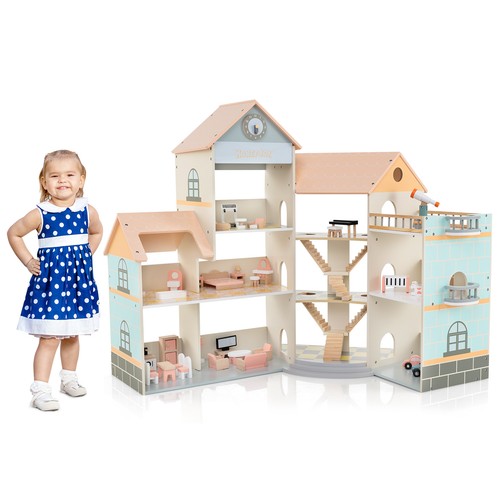 Puppenhaus etagen 6 zimmer - puppenhaus,