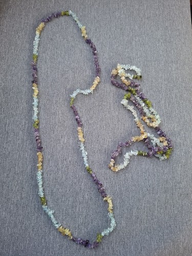 Zwei halsketten amethyst - zwei,