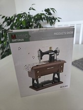 Vintage Mini Nähmaschine Spieluhr Sartorius Musical Dekoration Geschenk Toys !!