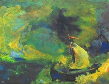 Emil Nolde - Segelboot im