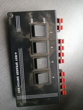 4 Way Speaker Switch Umschalter Pult Lautsprecher Box Boxen Regler 