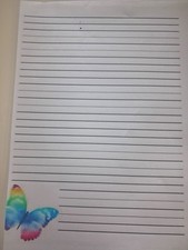 Briefpapier  Schmetterling 10x