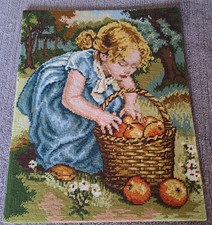 Gobelin, Stickbild, Mädchen