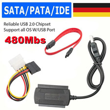 USB 2.0 to SATA PATA IDE Adapter Konverterkabel für 2,5/3,5 Zoll HDD SSD Adapter