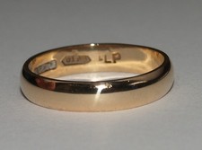 Ehering 9 kt Gelbgold Größe
