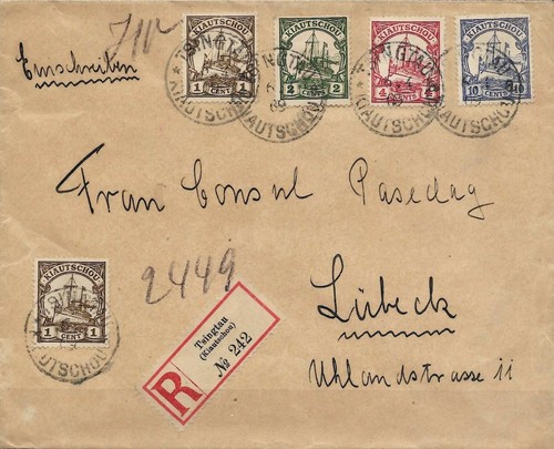 Kiautschou 1909 brief - kiautschou,