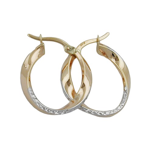 Creole ohrring 20x3mm - creole, bicolor