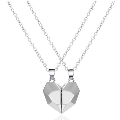 Partnerkette herz silber - herz,