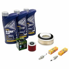 Wartungspaket für Yamaha XVS 650 Dragstar Öl 3L + Luftfilter+Ölfilter+Zündkerzen