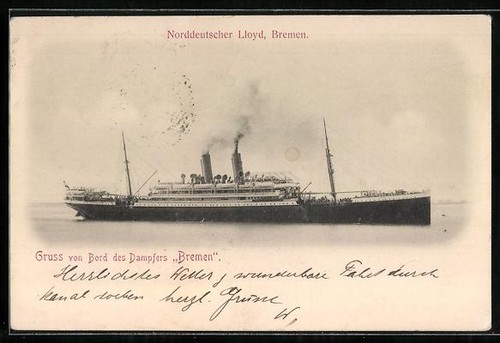 Ansichtskarte passagierschiff - ansichtskarte,