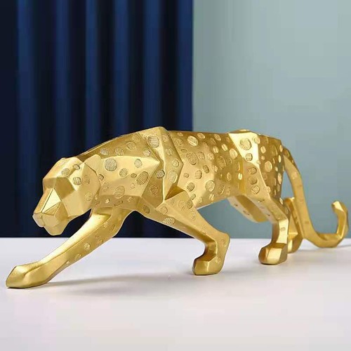 Leopard skulptur deko - leopard,