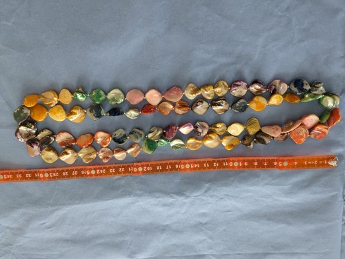 Multicolor keshi perlenkette - multicolor,
