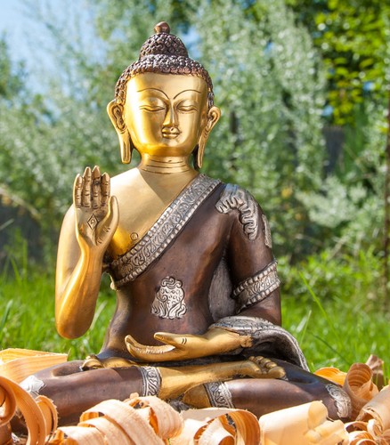 Amogasiddhi buddha farbig - amogasiddhi, 3-farbig