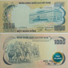 South Vietnam 100 Dong 1972 P31a Pick KM 31 a UNZ UNC Banknote Geldschein