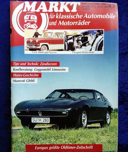 Oldtimer markt 1989 maserati - markt,