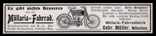 Alte reklame werbung 1906 - alte,