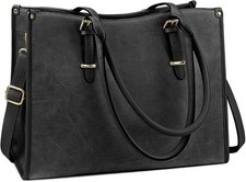 Echtledertasche Shopper Schwarz Damen Groß Leder Handtasche Schultertasche