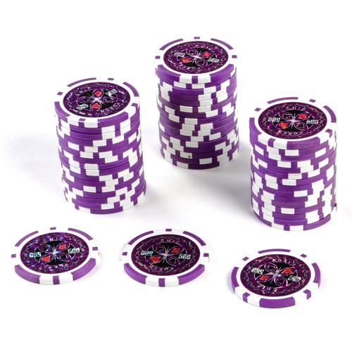 Poker chips wert 500 lila - 50, poker-chips
