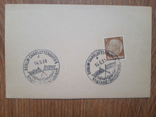 Karte - Länderspiel 1938 Deutschland - England