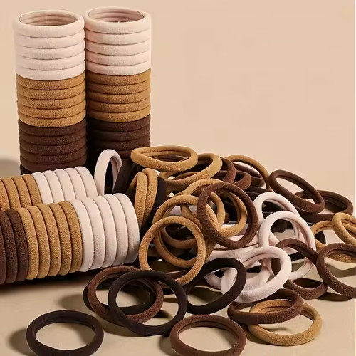 50x haargummi schwarz - 50x, haarband