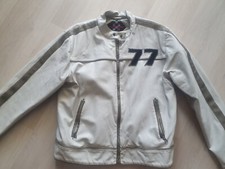 Kunstlederjacke von Fishbone in Grau/Weiß, Gr. L