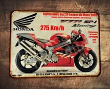 Vintage Blechschild Honda VTR