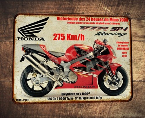 Vintage blechschild honda - vintage, vtr