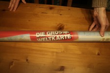 WANDWELTKARTE - MASSSTAB 1 : 27,5 MILLIONEN