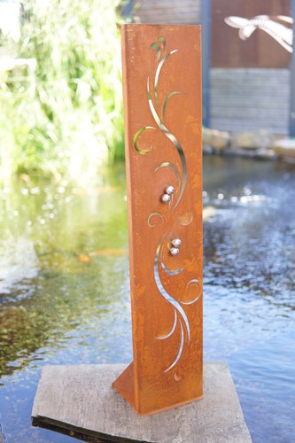 Gartenschild barocco edelrost - gartenschild,