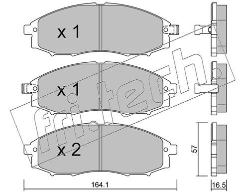 Bremsbelag set scheibenbremse - bremsbelag-set,,