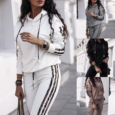 💗Damen Trainingsanzug Hausanzug Hoodie Sweatshirt Hose Jogginganzug Sport DE-