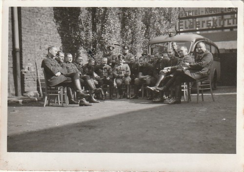 Vintage foto soldaten - soldaten, vor