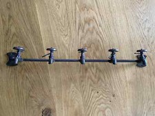 Schlüsselhalter, Schlüsselbrett, Hakenleiste, rustikal aus Gusseisen, Wasserhahn