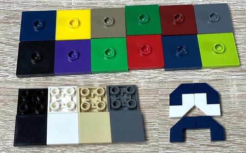Lego fliese 2x2 - -,