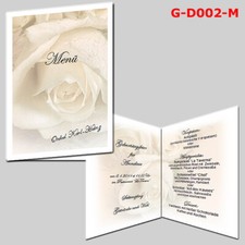 15 Stk. Menükarten DIN A6 Kommunion Konfirmation Geburtstag Taufe Hochzeit