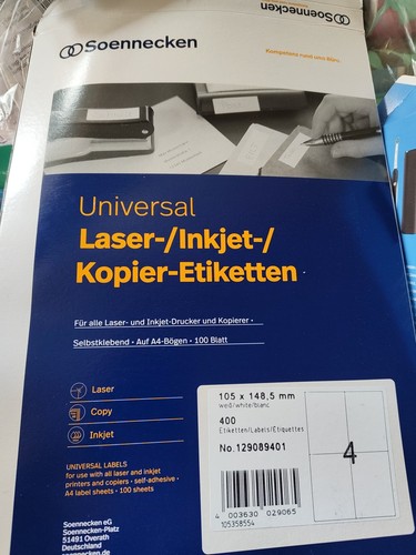 400 soennecken etiketten - 400, 105