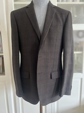 Sakko Herren Gr. 50 , Dunkelbraun , Karo , Patches , Nie Getragen !