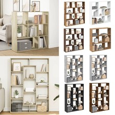 Bücherregal Raumteiler Wandregal Standregal Büroregal Raumtrenner Regal vidaXL