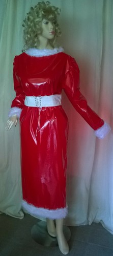 Lackkleid lang mit