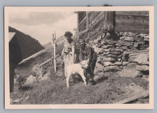Sölden Österreich 1955 - Alm Bergbauernhof Kalb - Altes Foto 1950er