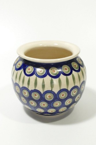 Keramik vase pfauenauge - keramik-vase,