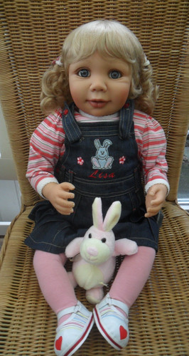 Baby puppe kunststoff 60 - -puppe,