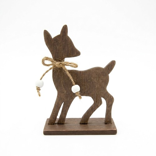 Deko rehkitz aus holz 10cm - deko,