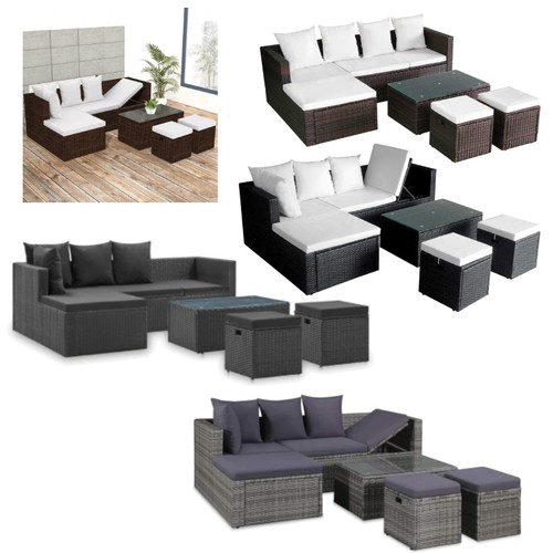 Tlg poly rattan garten - 4-tlg.,