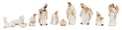 Krippenfiguren set teilig - set, 11-teilig